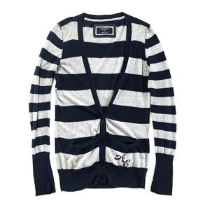 American Eagle Long Sleeve Striped Cardigan